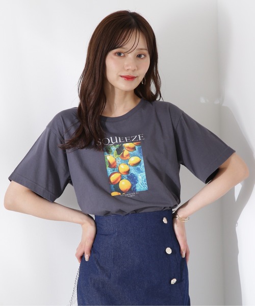 PROPORTION BODY DRESSING(プロポーションボディドレッシング)の「プリントT / 1215260602(Tシャツ/カットソー・レディース・ホワイト/ダークグレー・FREE)」の14枚目の写真