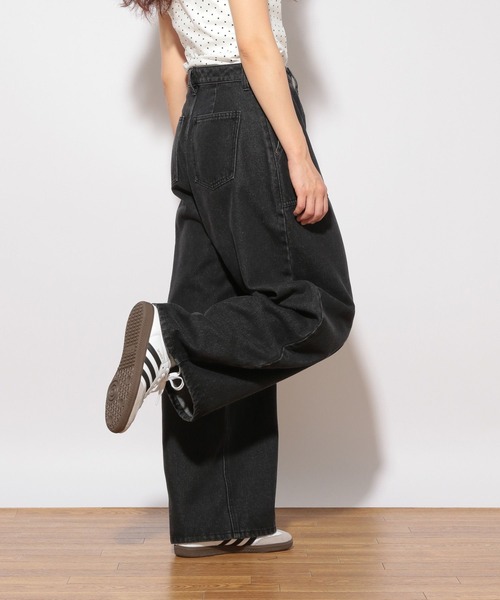 Heather(ヘザー)の「HOLiC ワイドベイカーパンツ 496546(その他パンツ・レディース・ブラック系その他/ベージュ/ブラック・S/M)」の9枚目の写真