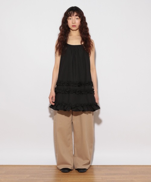 Heather(ヘザー)の「HOLiC ワイドベイカーパンツ 496546(その他パンツ・レディース・ブラック系その他/ベージュ/ブラック・S/M)」の16枚目の写真