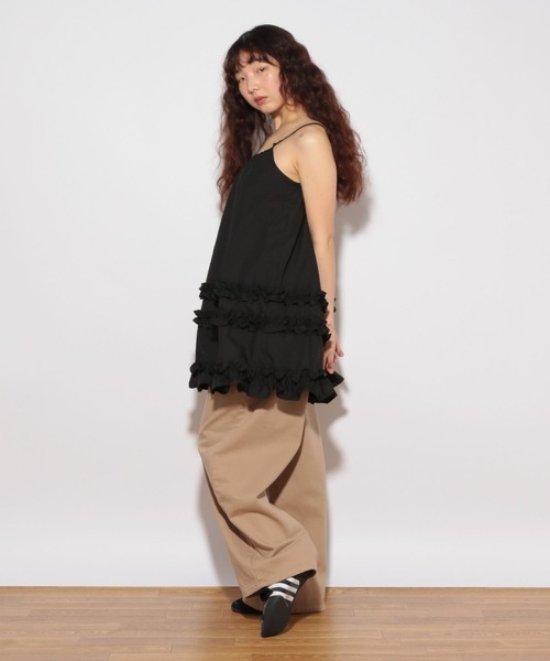 Heather(ヘザー)の「HOLiC ワイドベイカーパンツ 496546(その他パンツ・レディース・ブラック系その他/ベージュ/ブラック・S/M)」の19枚目の写真