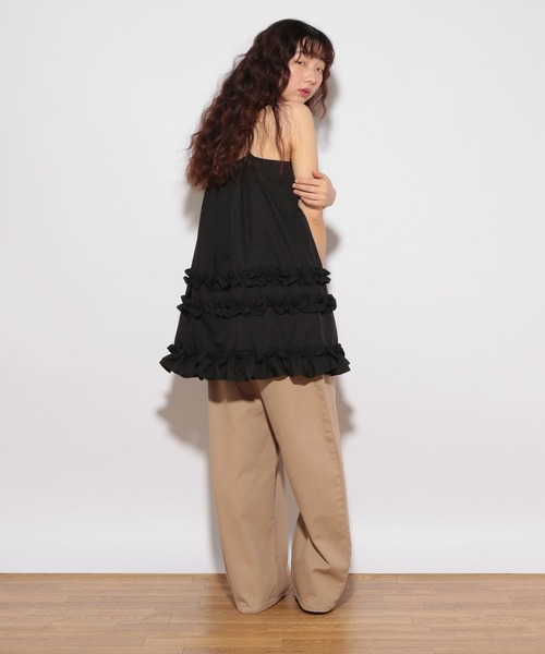 Heather(ヘザー)の「HOLiC ワイドベイカーパンツ 496546(その他パンツ・レディース・ブラック系その他/ベージュ/ブラック・S/M)」の20枚目の写真