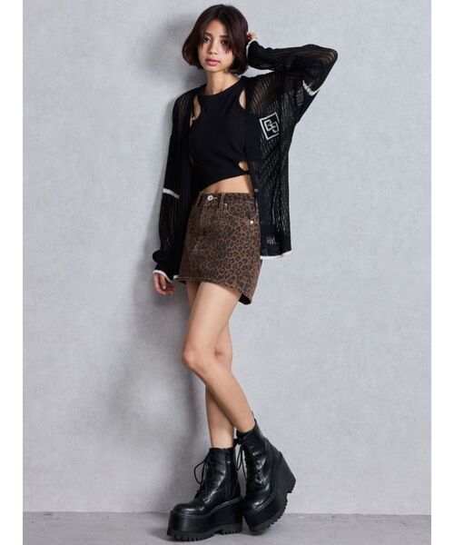 GYDA（ジェイダ）の「GG サマーニットカーディガン（カーディガン/ボレロ・レディース・ピンク/アイボリー/ブラック・FREE）」の14枚目の写真