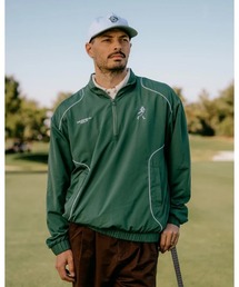 ゴルフ メンズ DEVEREUX トップス 半袖 カットソー シャツ（グリーン） セール】クラシックモックネックTシャツ（Tシャツ/カットソー