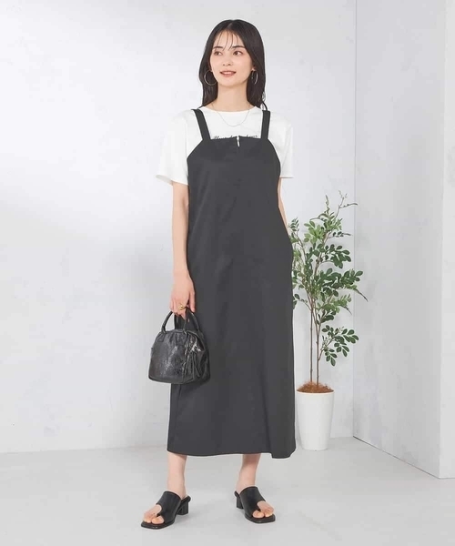 a.v.v(アーヴェヴェ)の「フロントジップジャンパースカート(ワンピース・レディース・ブラック・38)」の10枚目の写真
