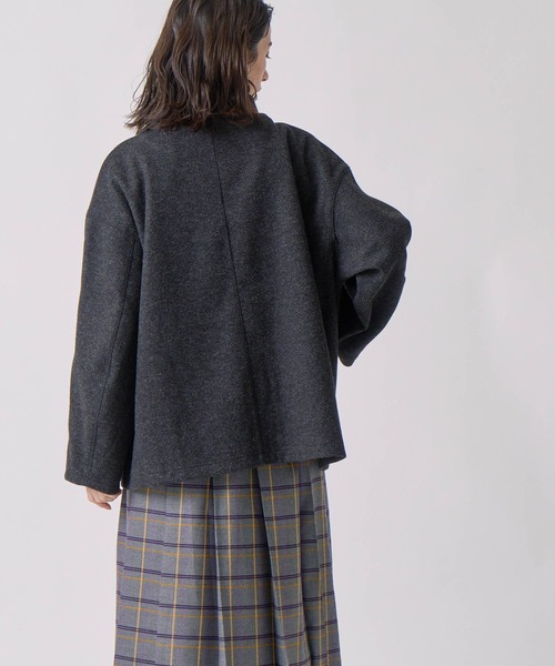 Kelen（ケレン）の「「KELEN / ケレン」モックネックデザインジャケット（その他アウター・レディース・チャコールグレー/グレー/カーキ・S/M）」の13枚目の写真