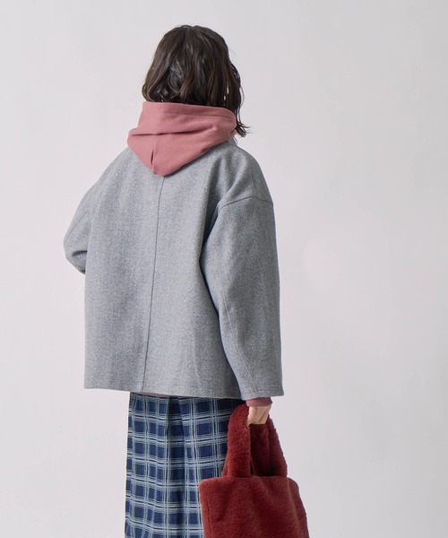 Kelen（ケレン）の「「KELEN / ケレン」モックネックデザインジャケット（その他アウター・レディース・チャコールグレー/グレー/カーキ・S/M）」の21枚目の写真