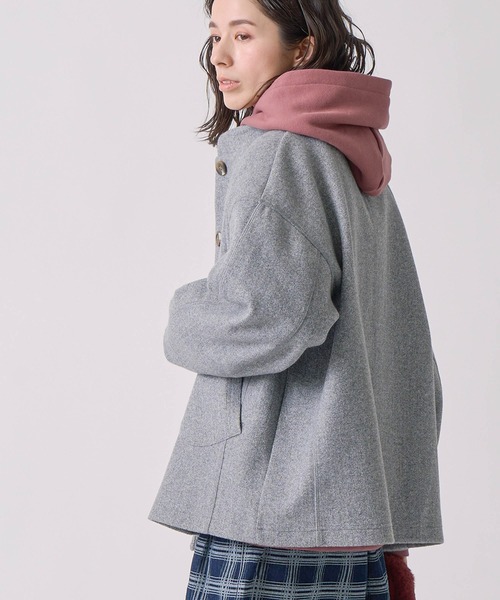 Kelen（ケレン）の「「KELEN / ケレン」モックネックデザインジャケット（その他アウター・レディース・チャコールグレー/グレー/カーキ・S/M）」の22枚目の写真