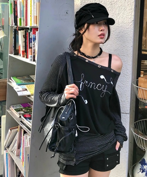 FANCY CLUB(ファンシークラブ)の「【日本未発売/WEB限定】FANCY CLUB(ファンシークラブ)/大容量 2WAY ヴィンテージ ウォッシング ショルダー トートバッグ/BELTED WASHING LEATHER BAG(ショルダーバッグ・レディース・ブラック/グレー/ピンク/ブラウン・FREE)」の21枚目の写真