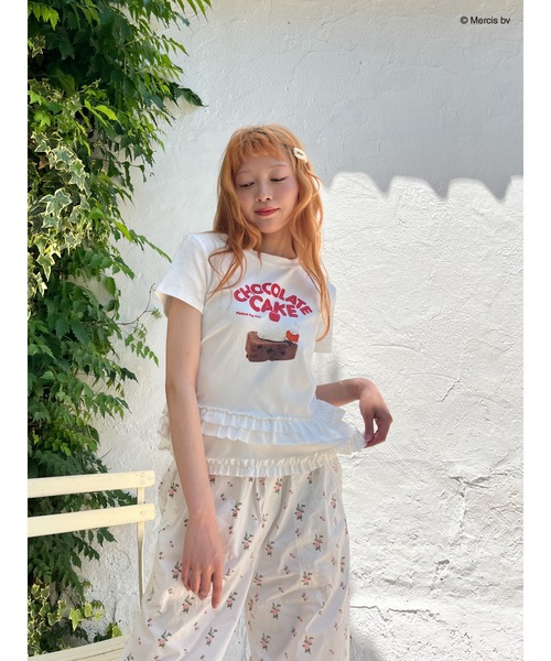 Miffy( ミッフィー)の「【miffy】Chocolate Cake TEE(Tシャツ/カットソー・レディース・ブラック系/オフホワイト・FREE)」の4枚目の写真