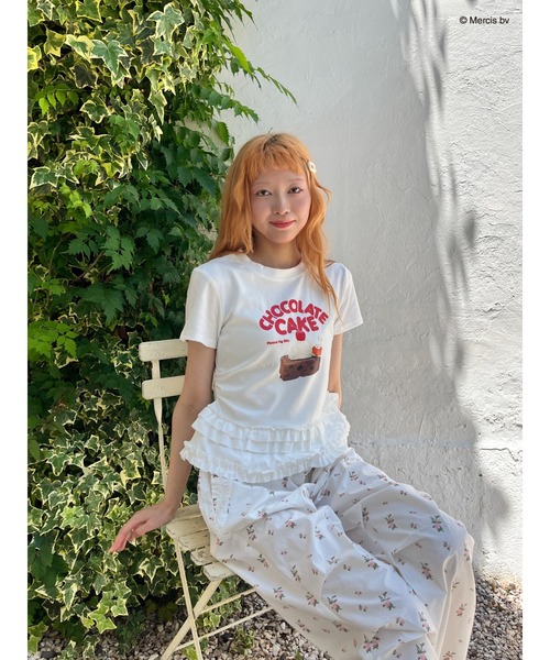Miffy( ミッフィー)の「【miffy】Chocolate Cake TEE(Tシャツ/カットソー・レディース・ブラック系/オフホワイト・FREE)」の9枚目の写真