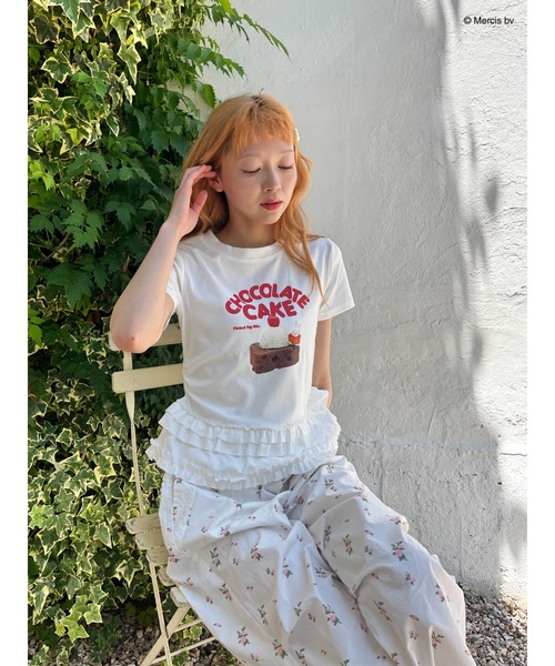 Miffy( ミッフィー)の「【miffy】Chocolate Cake TEE(Tシャツ/カットソー・レディース・ブラック系/オフホワイト・FREE)」の10枚目の写真