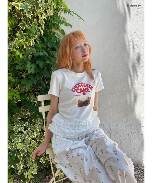Miffy( ミッフィー)の「【miffy】Chocolate Cake TEE(Tシャツ/カットソー・レディース・ブラック系/オフホワイト・FREE)」の11枚目の写真