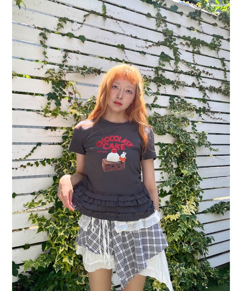 Miffy( ミッフィー)の「【miffy】Chocolate Cake TEE(Tシャツ/カットソー・レディース・ブラック系/オフホワイト・FREE)」の20枚目の写真