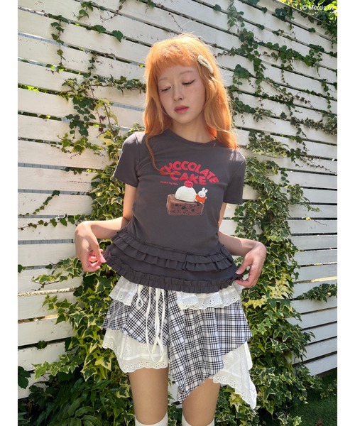Miffy( ミッフィー)の「【miffy】Chocolate Cake TEE(Tシャツ/カットソー・レディース・ブラック系/オフホワイト・FREE)」の13枚目の写真