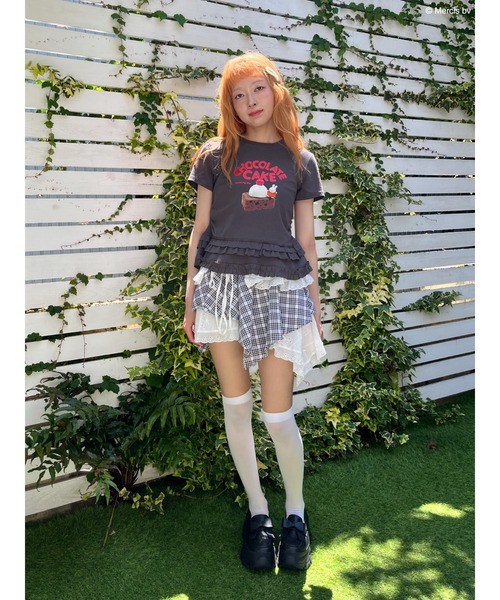 Miffy( ミッフィー)の「【miffy】Chocolate Cake TEE(Tシャツ/カットソー・レディース・ブラック系/オフホワイト・FREE)」の21枚目の写真