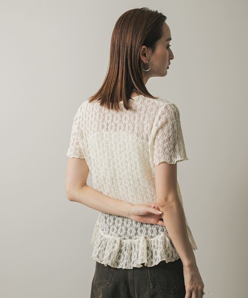 SENSE OF PLACE by URBAN RESEARCH(センスオブプレイスバイアーバンリサーチ)の「チョーカーレーストップ(シャツ/ブラウス・レディース・オフホワイト/ブラック/キャメル・ONE)」の5枚目の写真