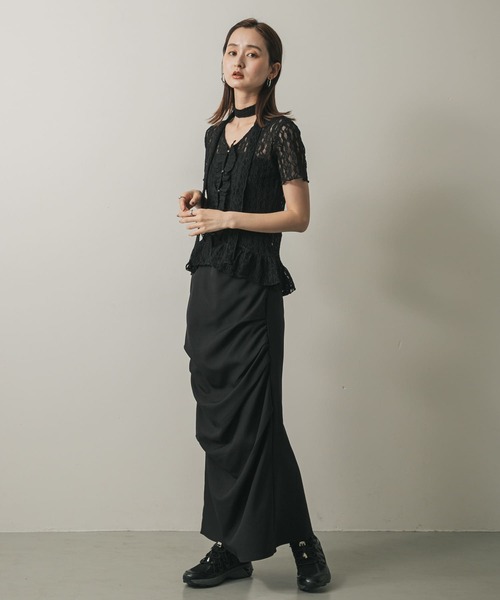 SENSE OF PLACE by URBAN RESEARCH(センスオブプレイスバイアーバンリサーチ)の「チョーカーレーストップ(シャツ/ブラウス・レディース・オフホワイト/ブラック/キャメル・ONE)」の13枚目の写真