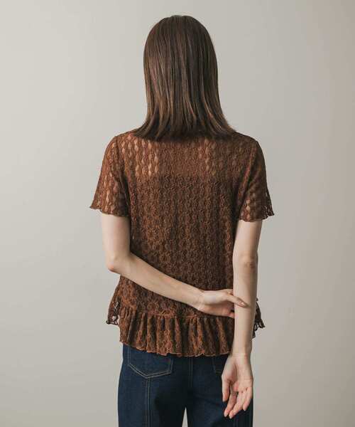 SENSE OF PLACE by URBAN RESEARCH(センスオブプレイスバイアーバンリサーチ)の「チョーカーレーストップ(シャツ/ブラウス・レディース・オフホワイト/ブラック/キャメル・ONE)」の19枚目の写真