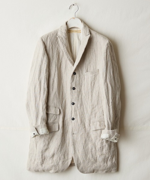 suzuki takayuki（スズキタカユキ）の「peaked-lapel jacket（テーラードジャケット・メンズ・チャコールグレー/ブラック/ベージュ・01/02）」の3枚目の写真