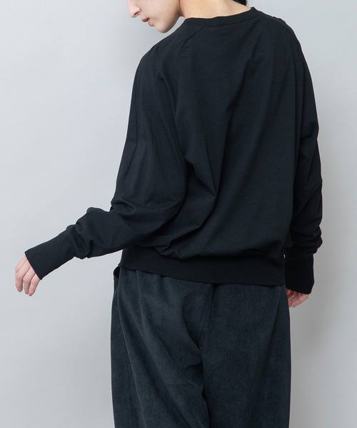 Munich(ミューニック)の「コットンジャージクルーネックプルオーバー(Tシャツ/カットソー・レディース・ホワイト/ブラック/モカ/レッド・FREE)」の3枚目の写真