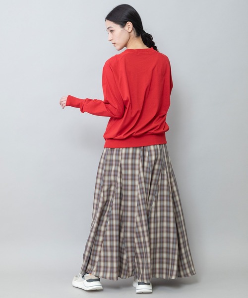 Munich(ミューニック)の「コットンジャージクルーネックプルオーバー(Tシャツ/カットソー・レディース・ホワイト/ブラック/モカ/レッド・FREE)」の7枚目の写真