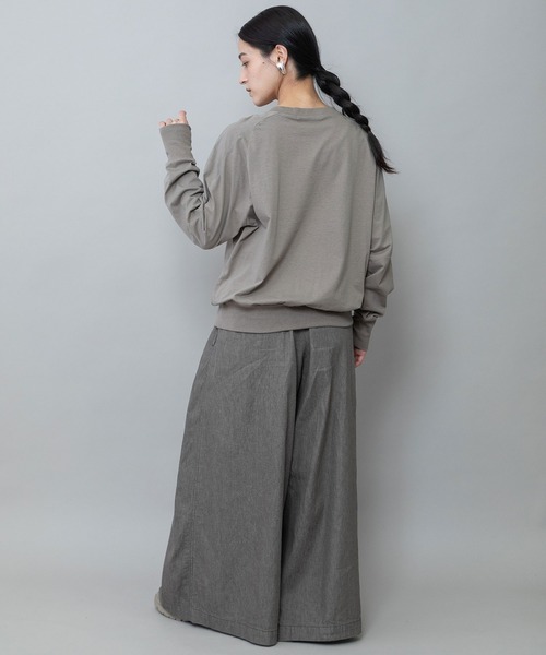 Munich(ミューニック)の「コットンジャージクルーネックプルオーバー(Tシャツ/カットソー・レディース・ホワイト/ブラック/モカ/レッド・FREE)」の13枚目の写真