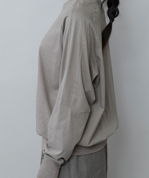 Munich(ミューニック)の「コットンジャージクルーネックプルオーバー(Tシャツ/カットソー・レディース・ホワイト/ブラック/モカ/レッド・FREE)」の18枚目の写真