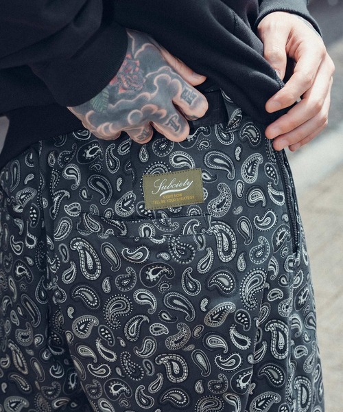Subciety(サブサエティ)の「Paisley baggy pants(その他パンツ・メンズ・レッド/カーキ/ブラック・X-LARGE/LARGE/MEDIUM/SMALL)」の9枚目の写真