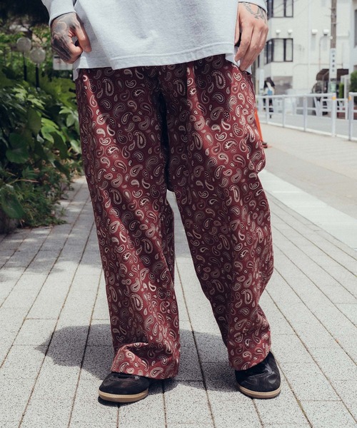 Subciety(サブサエティ)の「Paisley baggy pants(その他パンツ・メンズ・レッド/カーキ/ブラック・X-LARGE/LARGE/MEDIUM/SMALL)」の5枚目の写真