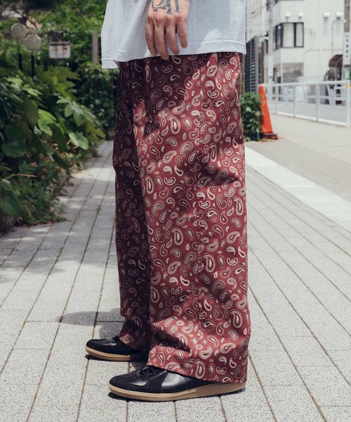 Subciety(サブサエティ)の「Paisley baggy pants(その他パンツ・メンズ・レッド/カーキ/ブラック・X-LARGE/LARGE/MEDIUM/SMALL)」の8枚目の写真