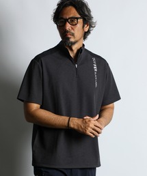The DUFFER of ST.GEORGE（ザダファーオブセントジョージ）の「〔BLACK LABEL〕"A-PACK" STAND HALF ZIP TEE：鹿の子/ドットメッシュ ハーフジップ スタンドTEE（Tシャツ/カットソー）」