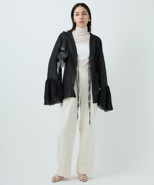 Chaos(カオス)の「Chaos(カオス)/ガーゼリアンインナー(シャツ/ブラウス・レディース・ホワイト/ブラック・FREE)」の12枚目の写真