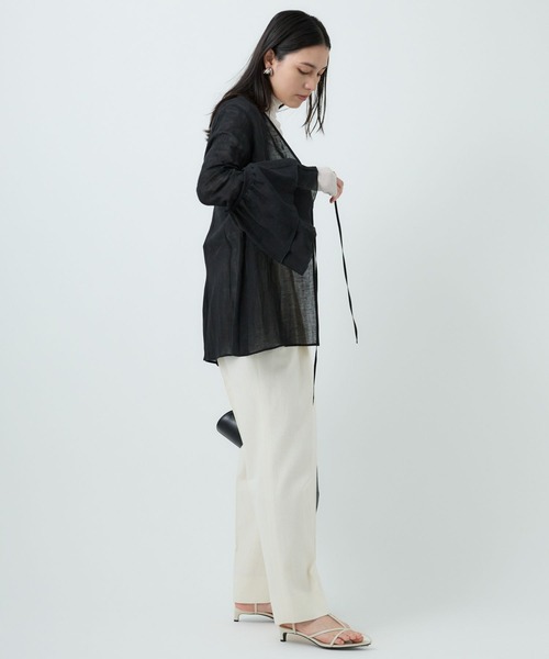 Chaos(カオス)の「Chaos(カオス)/ガーゼリアンインナー(シャツ/ブラウス・レディース・ホワイト/ブラック・FREE)」の13枚目の写真