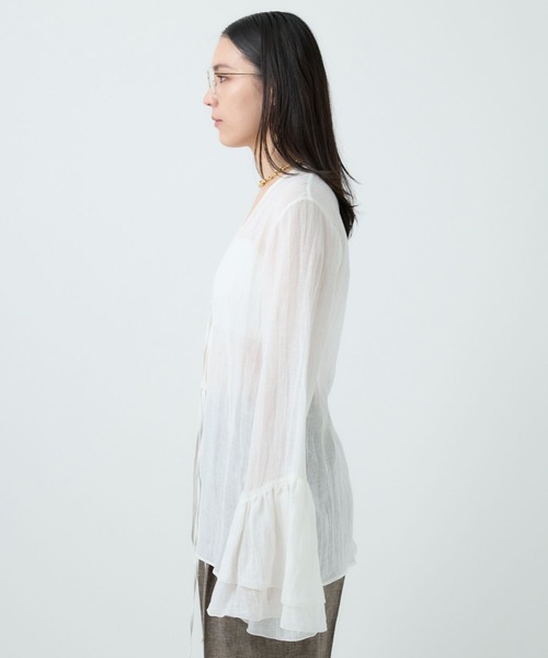 Chaos(カオス)の「Chaos(カオス)/ガーゼリアンインナー(シャツ/ブラウス・レディース・ホワイト/ブラック・FREE)」の19枚目の写真