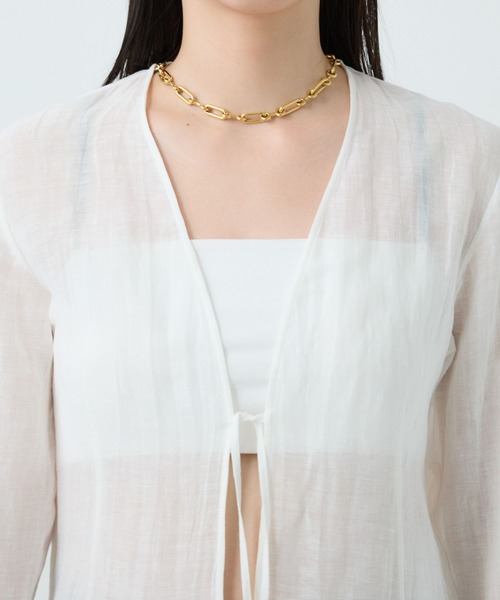 Chaos(カオス)の「Chaos(カオス)/ガーゼリアンインナー(シャツ/ブラウス・レディース・ホワイト/ブラック・FREE)」の22枚目の写真