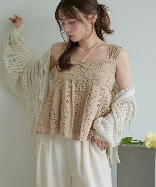 mideal(マイディール)の「cotton lace tops / コットンレーストップス(その他トップス・レディース・ベージュ/オフホワイト・FREE)」の20枚目の写真