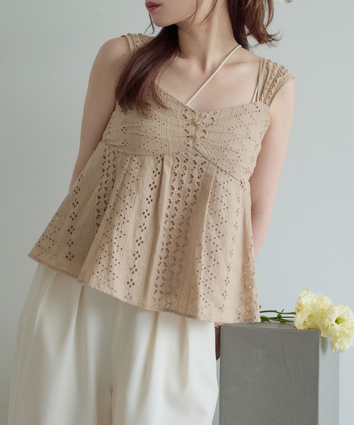 mideal(マイディール)の「cotton lace tops / コットンレーストップス(その他トップス・レディース・ベージュ/オフホワイト・FREE)」の22枚目の写真
