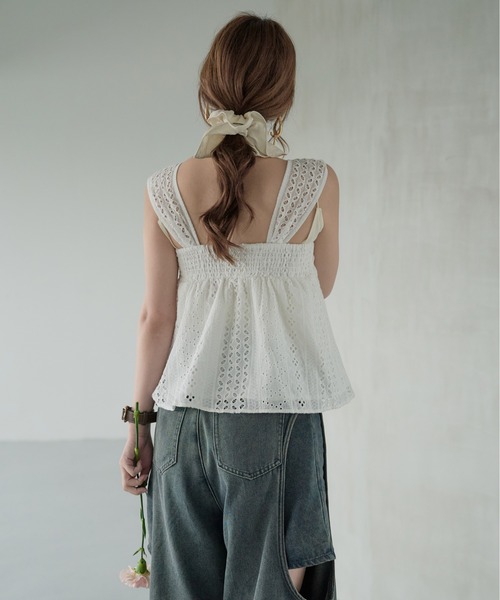 mideal(マイディール)の「cotton lace tops / コットンレーストップス(その他トップス・レディース・ベージュ/オフホワイト・FREE)」の10枚目の写真