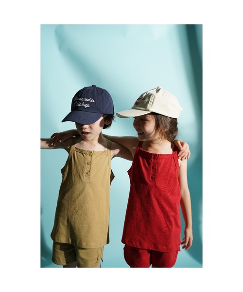 Catchup（ケチャップ）の「【Catchup】"All we need is Catchup"キャップ（キャップ・キッズ・ネイビー/ベージュ/グリーン・S/M/L）」の19枚目の写真