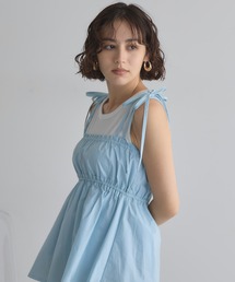 【ZOZO限定】ギャザーチュニックベアキャミ