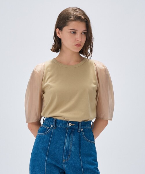 tシャツ シアースリーブカットソー レディース シアースリーブカットソー(カットソー)｜TOPS（トップス