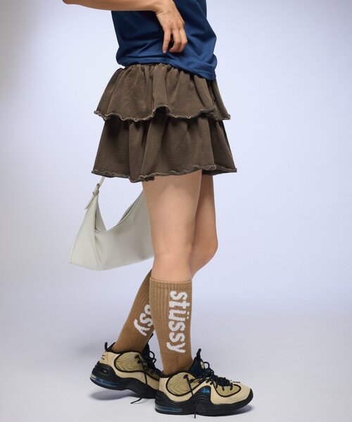 ODD STUDIO（オッドスタジオ）の「【OddStudio】ピグメントフリルミニスカート（スカート・レディース・ピンク/ブラウン/ブラック・ONE SIZE）」の15枚目の写真