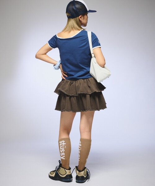 ODD STUDIO（オッドスタジオ）の「【OddStudio】ピグメントフリルミニスカート（スカート・レディース・ピンク/ブラウン/ブラック・ONE SIZE）」の18枚目の写真