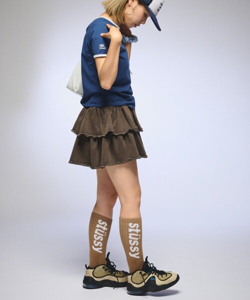 ODD STUDIO（オッドスタジオ）の「【OddStudio】ピグメントフリルミニスカート（スカート・レディース・ピンク/ブラウン/ブラック・ONE SIZE）」の19枚目の写真