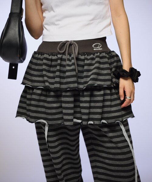 ODD STUDIO（オッドスタジオ）の「【OddStudio】ピグメントフリルミニスカート（スカート・レディース・ピンク/ブラウン/ブラック・ONE SIZE）」の22枚目の写真