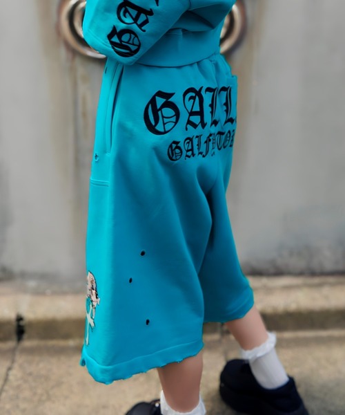 GALFY(ガルフィー)の「【別注】GA×GALFY-クロスガリノハーツハーフパンツ(その他パンツ・メンズ・ターコイズブルー/ブラック/ホワイト/ピンク・S/L/XL)」の3枚目の写真