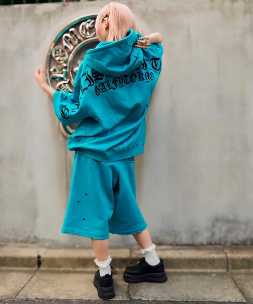 GALFY(ガルフィー)の「【別注】GA×GALFY-クロスガリノハーツハーフパンツ(その他パンツ・メンズ・ターコイズブルー/ブラック/ホワイト/ピンク・S/L/XL)」の20枚目の写真