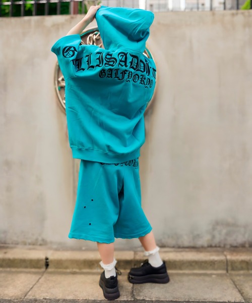 GALFY(ガルフィー)の「【別注】GA×GALFY-クロスガリノハーツハーフパンツ(その他パンツ・メンズ・ターコイズブルー/ブラック/ホワイト/ピンク・S/L/XL)」の21枚目の写真