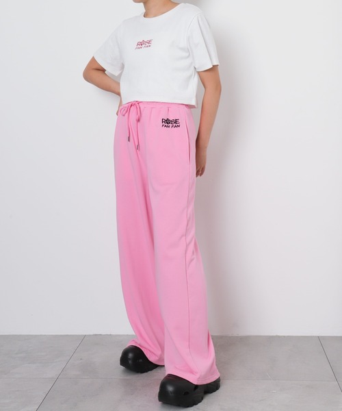 WEGO（ウィゴー）の「∴WEGO/ROSE FANFANコラボパンツ（スウェットパンツ・レディース・ピンク・FREE）」の7枚目の写真