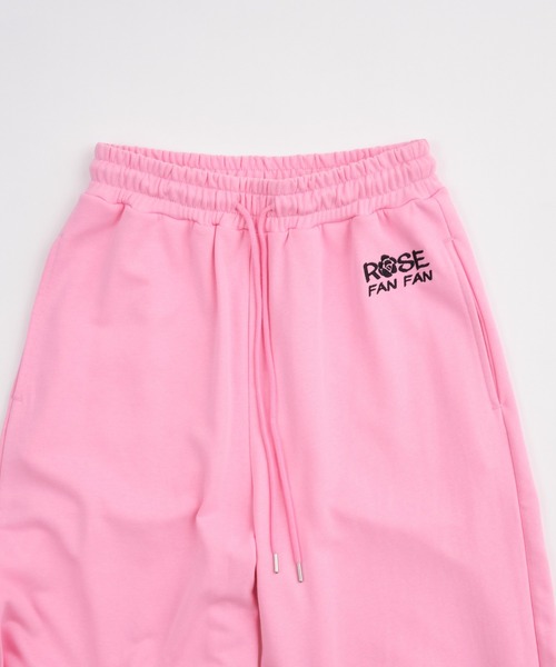 WEGO（ウィゴー）の「∴WEGO/ROSE FANFANコラボパンツ（スウェットパンツ・レディース・ピンク・FREE）」の12枚目の写真